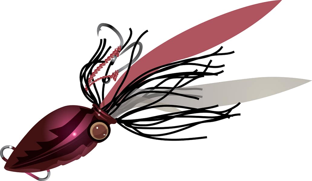 illustration of red Lucanus jig.