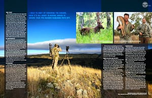 sample layout from NAFA Outdoors magazine issue 34 designed by Jo Starling creative. Al McGlashan on hunting deer.