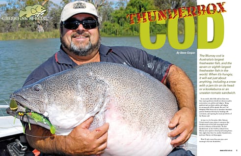 "Thunderbox Cod" opening spreading for NAFA magazine.